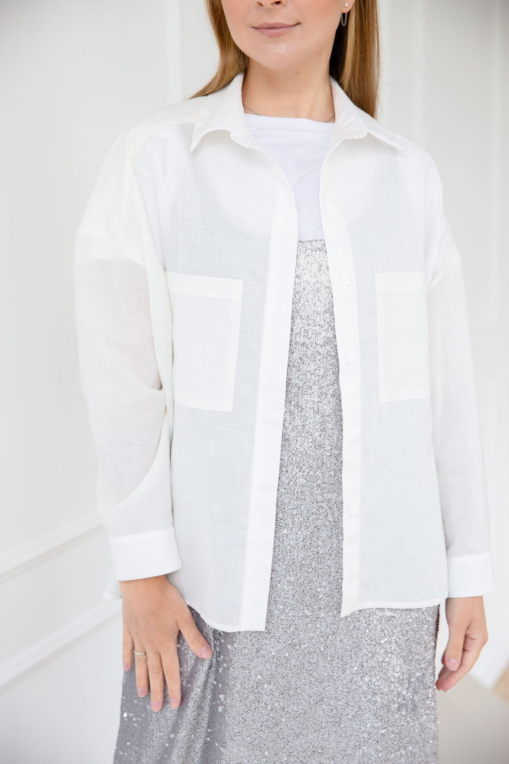 Women Oversized Cotton Shirt
