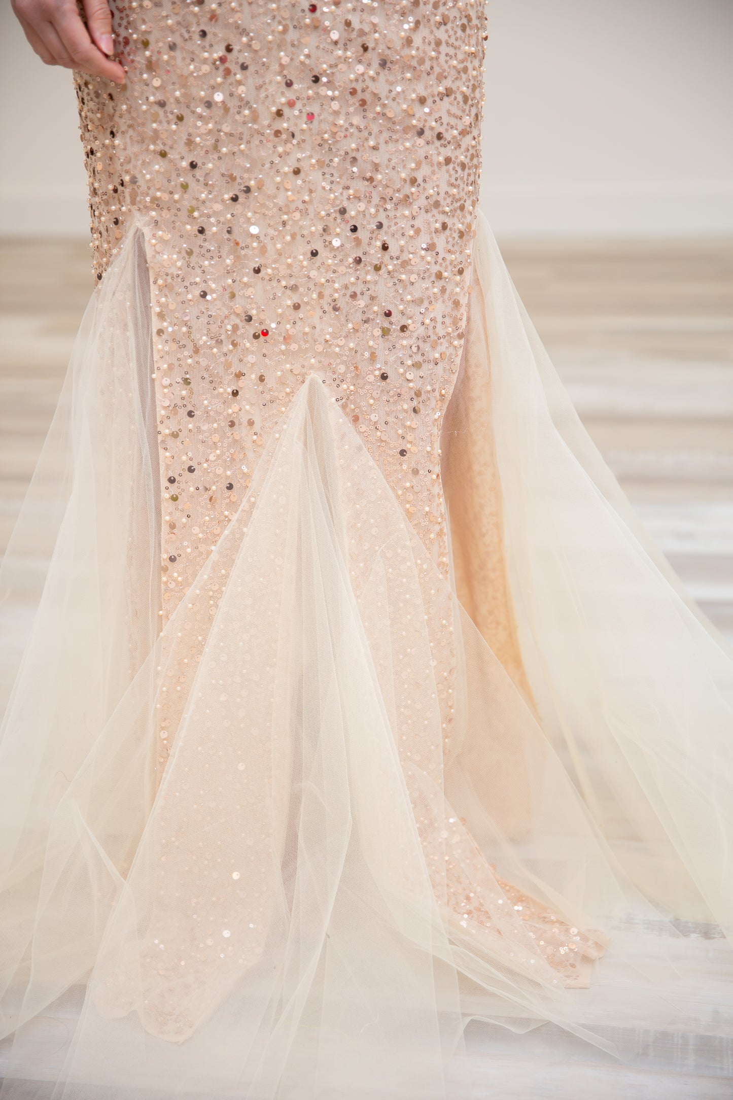 Sequins Mesh Corset Dress